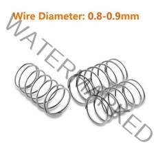 304 스테인레스 스틸 압축 스프링 리턴 와이어 직경 0.8 0.9mm 외경 5 18mm 10 개, [02] 0.9mm, [07] 11mm, [06] 35mm, 35mm