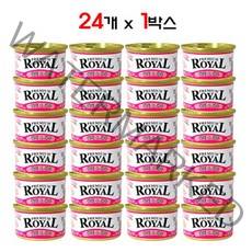 프리미엄 로얄캔 85g 24개입 고양이간식, 참치&새우
