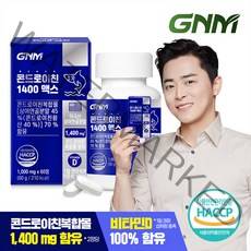 GNM 상어연골 콘드로이친 1400 맥스 비타민D / 보스웰리아추출물 산양유단백질분말, 60정, 1개