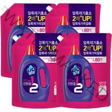 리큐 반만쓰는 진한겔 일반세제 리필, 1.7L, 4개