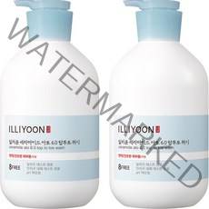 일리윤 세라마이드 아토 6.0 탑투토워시 무향, 1000ml, 2개