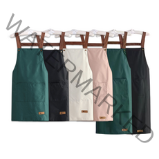 NUNUHANA 원피스형 PVC 방수 앞치마, 75cm, 라이트그레이