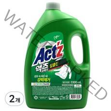 액츠 퍼펙트 딥클린 액상세제 본품, 3.3L, 2개