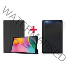 1+1 삼성 갤럭시탭A 10.1 2019 북커버 케이스+강화유리 액정보호필름 SM-T510 T510N T515 T515N, 스마트케이스(앵그리)+강화유리