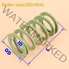 녹색 나선형 스탬핑 압축 금형 다이 스프링 외경 11 ~ 42mm 길이 10 300mm 재고 있음 1개, 35mm