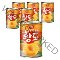 동원 지중해 황도 통조림, 410g, 6개