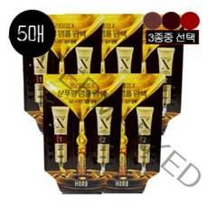 하라즈 프리미엄 엑스 샴푸형 앰플염색, 자연갈색, 5매