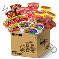 스낵24 인기라면 18입 소컵라면세트, 18p