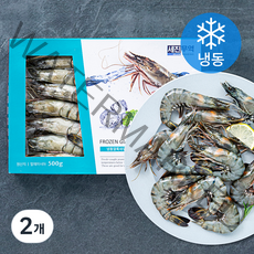 바이킹마켓 블랙 타이거 새우 15미 (냉동), 500g, 2개