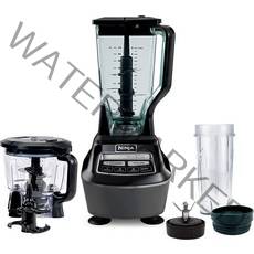 닌자 BL770AMZ 메가 키친 시스템 72oz 피처 8컵 푸드 프로세서 16oz 싱글 서브 컵 1500와트 블랙, Black_with 1 Nutri Ninja Cup +