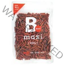 맥시 대용량 반려견 간식 800g, 비프 져키 맛, 1개