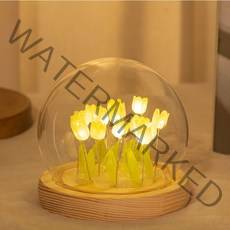 TK DIY 튤립 LED 무드등, 옐로우