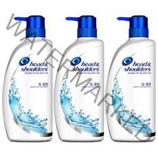 헤드앤숄더 딥 클린 샴푸, 850ml, 3개