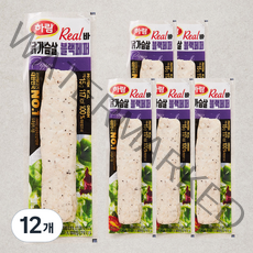 하림 리얼바 닭가슴살 블랙페퍼, 80g, 12개