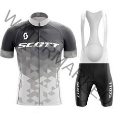 라이딩복 자전거 반바지 빕숏 2023 SCOTT 사이클링 저지 세트 슈트 반팔 의류 Maillot 저지 비브