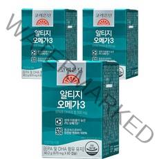고려은단 알티지 오메가3 40.2g, 60정, 3개