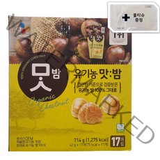 코스트코 CJ 유기농 맛밤 42g X 17개 + 물티슈증정, 1개, 714g