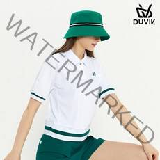 듀빅 여성 가오리핏 블루종 반팔티셔츠 DD2WTS105WH