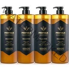 케라시스 프로폴리스 에너지 플러스 샴푸 1000ml 트리트먼트 린스, 샴푸 4개