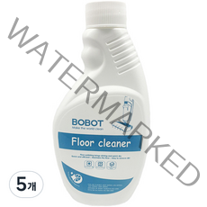 보봇 물걸레청소기용 플로어클리너 바닥세정제 전 물걸레청소기 공용, 250ml, 5개
