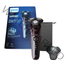 필립스 SkinIQ 5000시리즈 전기면도기 버건디레드 S5581/10