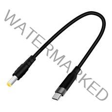 USB C ~ DC5.5mmx2.1mm 전원 코드 USB 유형 C 유형 C 입력 PD 충전기 및 PD 파워 뱅크와 함께 충전 케이블 작업, 40cm, 40cm, 1개