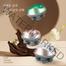 가정용 미니 전동 두피 안마기, green