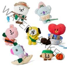 라인프렌즈 BT21 미니니 알제이 코야 쿠키 타타 슈키 피크닉 시리즈 애착인형 치미 망 인형, 타타+그립톡