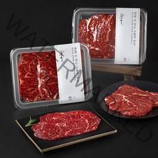 전통참한우 1등급 커플구이 등심 250g + 채끝 250g 세트 (냉장), 1세트