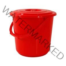 파트너 바케스 BN 플라스틱 양동이 음식물 쓰레기통 휴지통, 20L(레드), 1개