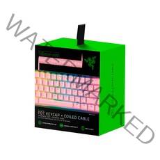 레이저 PBT Keycap + Coiled Cable 세트, Quartz Pink, RC21-01491000-R3M1, 일반형