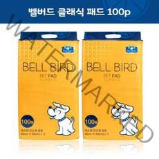 [벨버드] [펫 파라다이스]벨버드 클래식 고흡수 패드 (40*50cm 38g) 100p 2개, 1개