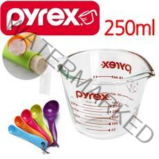 [코스트코] 파이렉스 코렐 오리지날 내열유리 계량컵 1000ml 500ml 250ml 선택/ 계량스푼 실리아이스메이커 랜덤증정 / 내열강화유리 /시리얼 빙수용기가능, 파이렉스 250ml