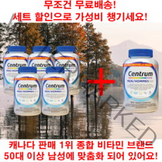 보옥헬스의 캐나다 센트룸 포 맨 실버 종합 멀티 비타민 C A D 남성 영양제 250 정 6개