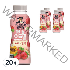 퀘이커 마시는 오트밀 봄 딸기, 50g, 20개