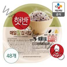 햇반 매일 찰잡곡밥, 210g, 48개