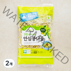 풀무원 GAP 인증 3번 씻어나온 안심 콩나물, 2개, 480g
