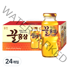 웅진 꿀 홍삼 혼합 음료, 180ml, 24개입