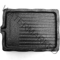 덕흥 주물 고기구이 사각 불판 T 7mm, 소(33 x 24 x 4cm), 1개