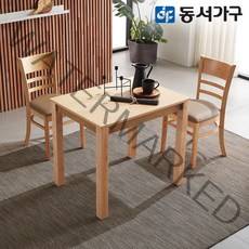 동서가구 베이직WO 2인 원목 우드 식탁 테이블/의자 미포함 DF629551, 내추럴