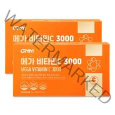 [1박스당 3개월분] GNM 메가 비타민C 3000 90포 / 비타민씨 분말 가루, 3g, 180포