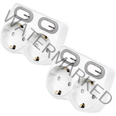 에코파워탭 절전형 LED L자 멀티탭 2구, 2개, 9.1cm