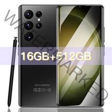 공기계 휴대폰 스마트폰 핸드폰 공휴대폰 S23 울트라 안드로이드 스마트폰 6800mAh 16 + 1TB 7.2 인치 H, 한개옵션1, 02 Black 16GB 512GB
