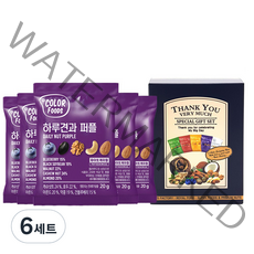 견과공장 하루견과 퍼플 20g x 5p + 선물포장박스, 6세트