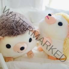 스테이뷰티 스마일 대형 고슴도치 봉제 애착인형 2종/35cm X 25cm X 25cm대, 옐로우