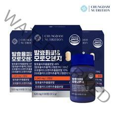 청담뉴트리션 발효율피 & 모로오렌지, 60정, 3개