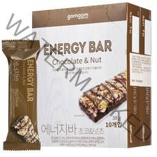 곰곰 에너지바 초코 & 넛츠, 380g, 2개