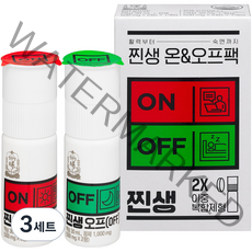 찐생 온 30ml + 오프 30ml 세트 이중제형, 3세트, 1회분