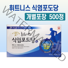 휘트니스 식염포도당 정, 1box, (개별포장) 500정, 500정