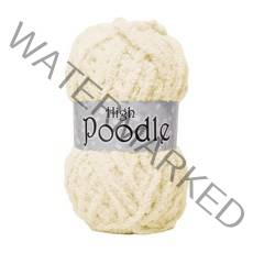 야나 하이푸들(High Poodle) 1볼 수면사 극세사 뜨개실 소프트아크릴 겨울실, 8 바닐라아이스크림, 1개